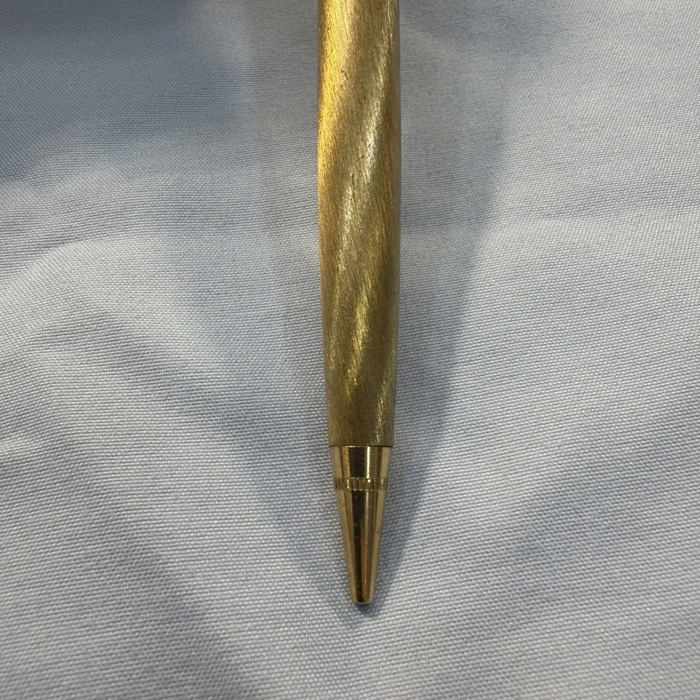 Paper Mate Pen Double‎ Heart • Gold Tone • Gold Tone Pencil With Eraser